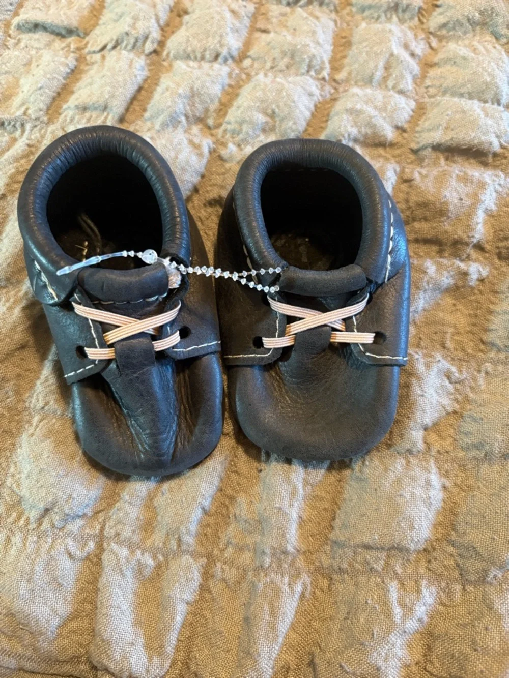 Freshly Picked Ebony Oxford‎ Baby Shoes Soft Sole Leather Infant Moccasins S8